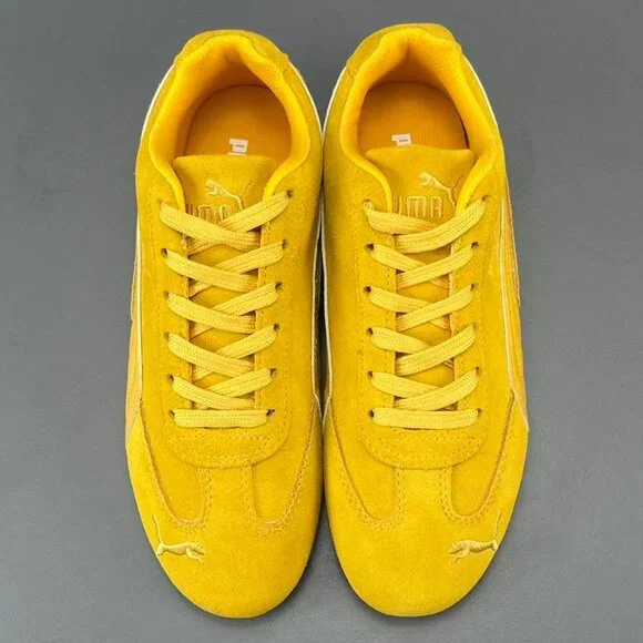 PUMA Scuderia Ferrari Suede Sneakers Yellow Men - Picture 4 of 12